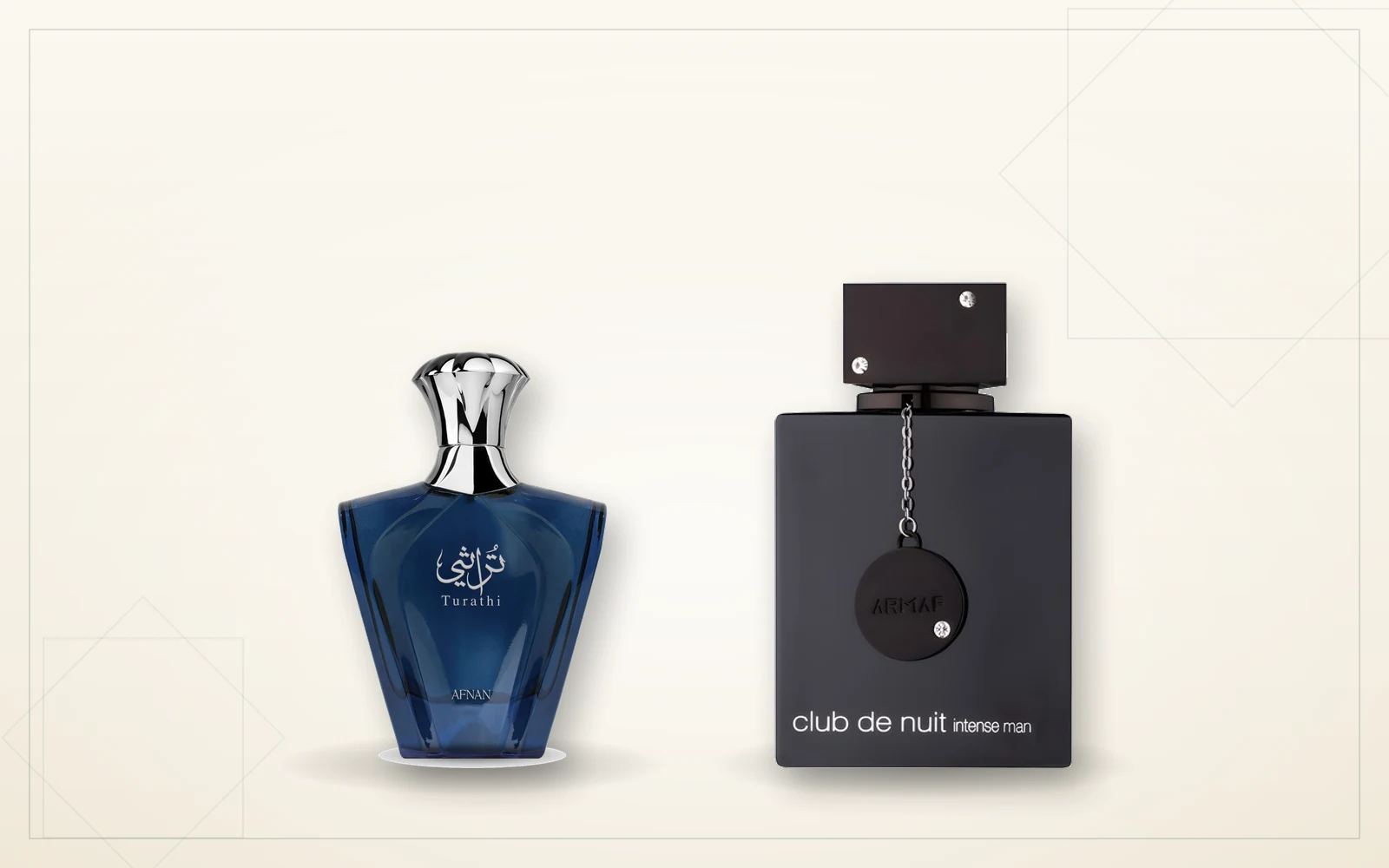 Afnan Turathi Blue y Armaf Club de Nuit Intense Man, dos de los mejores perfumes árabes para hombre en 2026