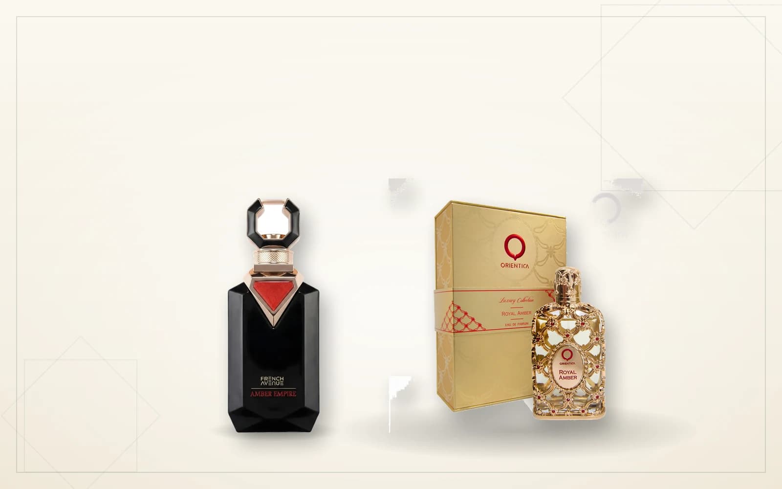 French Avenue Amber Empire y Orientica Royal Amber, dos perfumes árabes de ámbar recientes