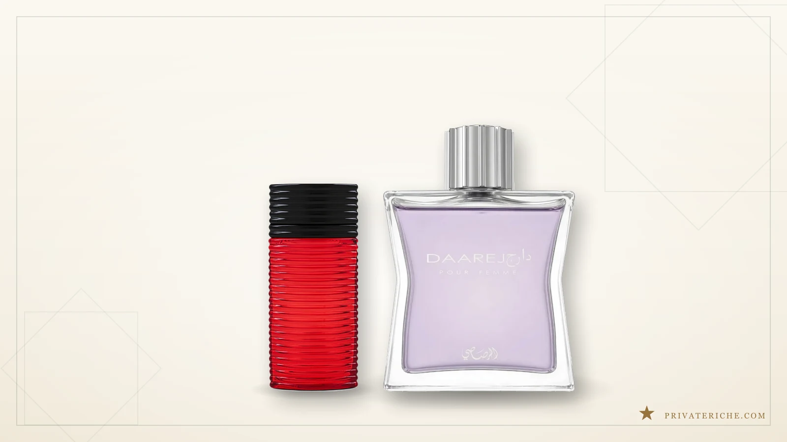 Rasasi Egra y Rasasi Daarej pour Femme, dos perfumes florales de la marca en formato mujer