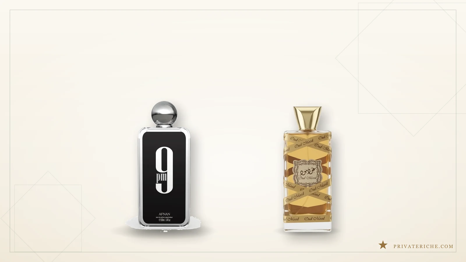 Afnan 9pm y Lattafa Oud Mood, dos perfumes árabes amaderados y especiados para el invierno