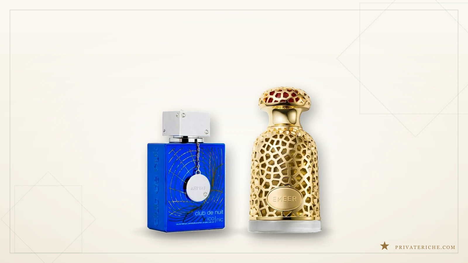 Armaf Club de Nuit Iconic y Lattafa Emeer, dos perfumes árabes cítricos con incienso y con cedro y ámbar gris