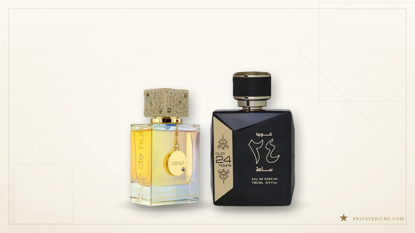 Armaf Club de Nuit Oud y Oud 24 Hours de Ard Al Zaafaran, los dos perfumes con oud de esta selección