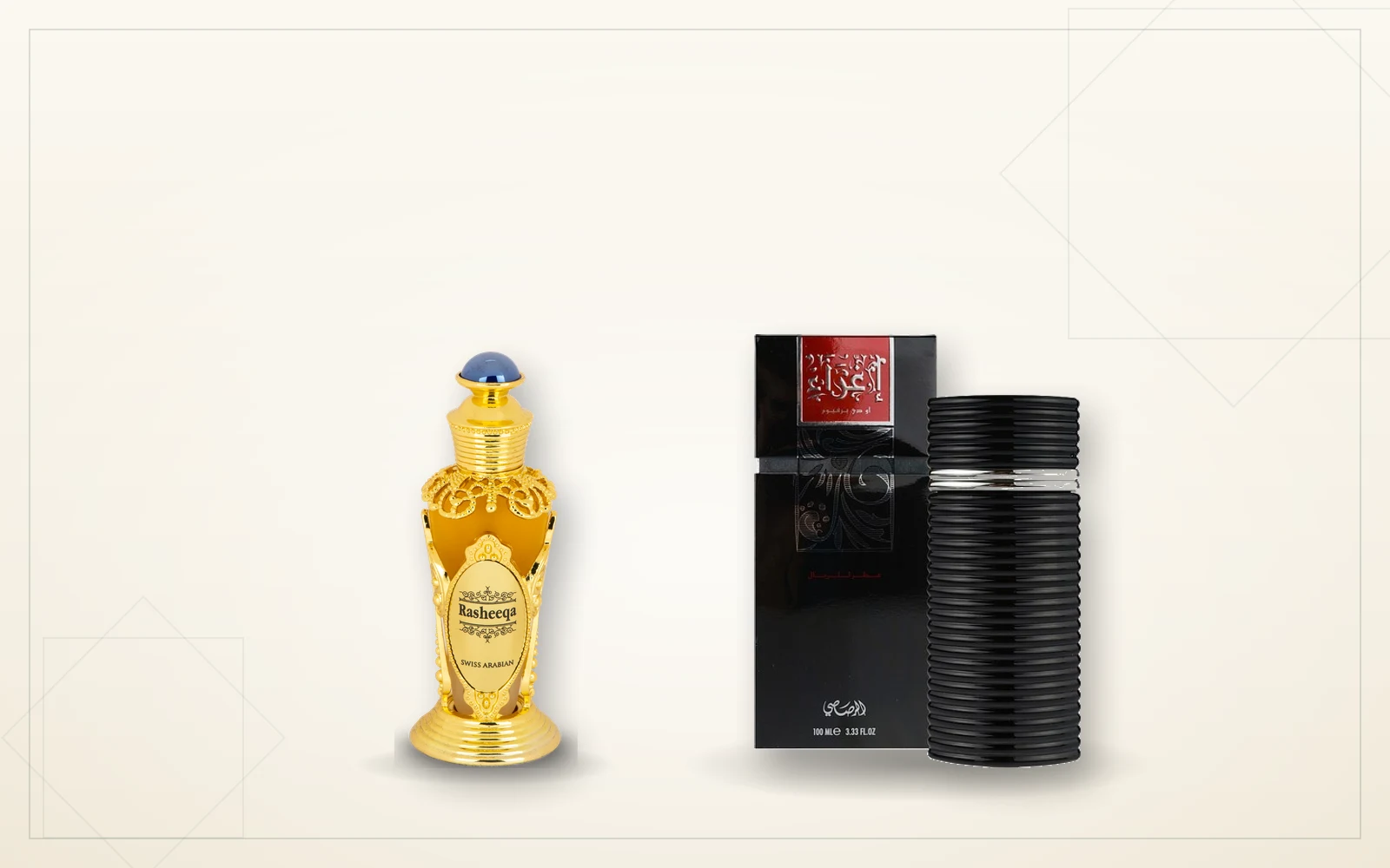 Swiss Arabian Rasheeqa y Rasasi Egra, dos perfumes árabes florales verdes y frescos