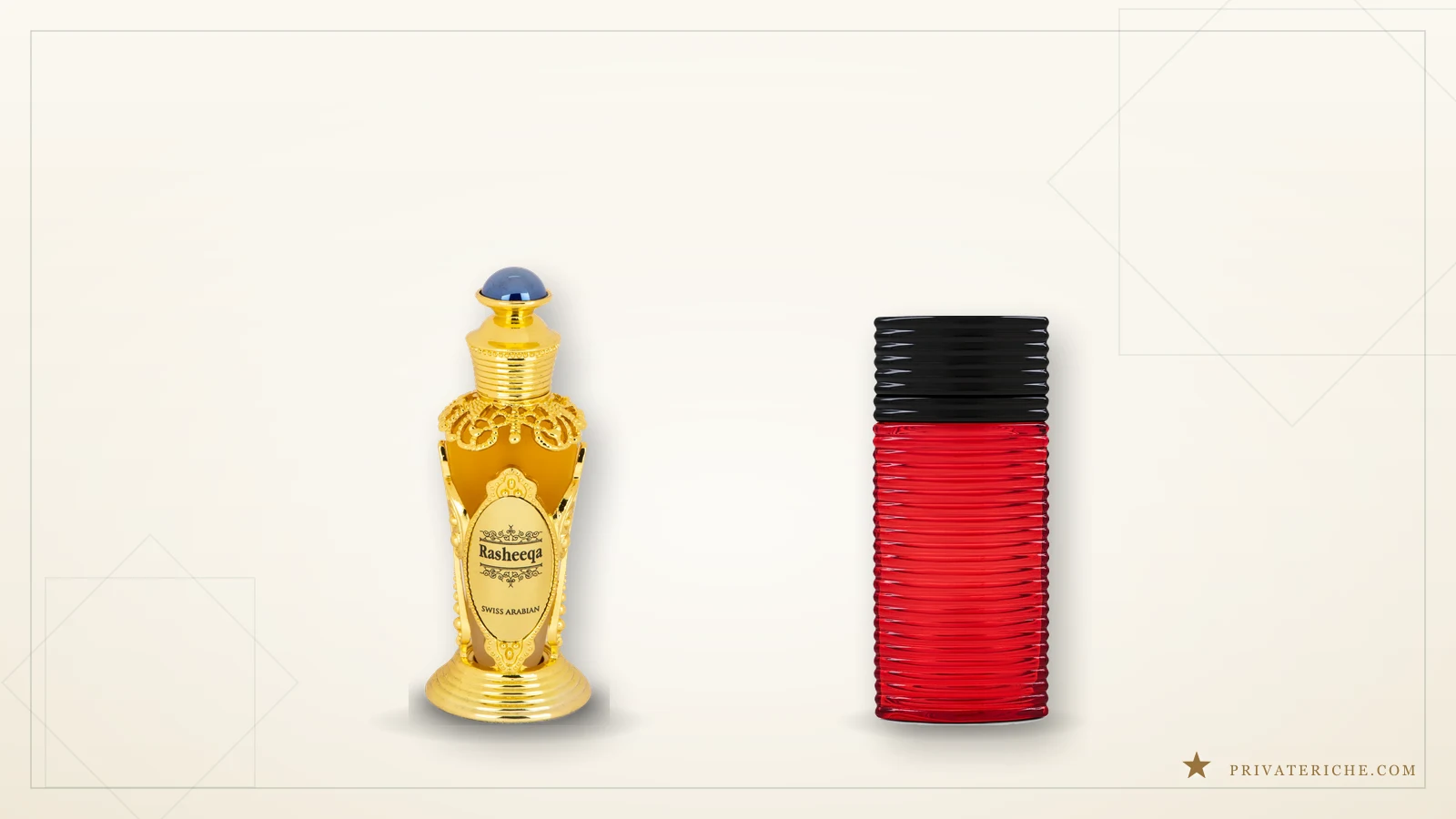 Swiss Arabian Rasheeqa y Rasasi Egra, dos perfumes árabes florales recomendados para novia e invitada en una boda