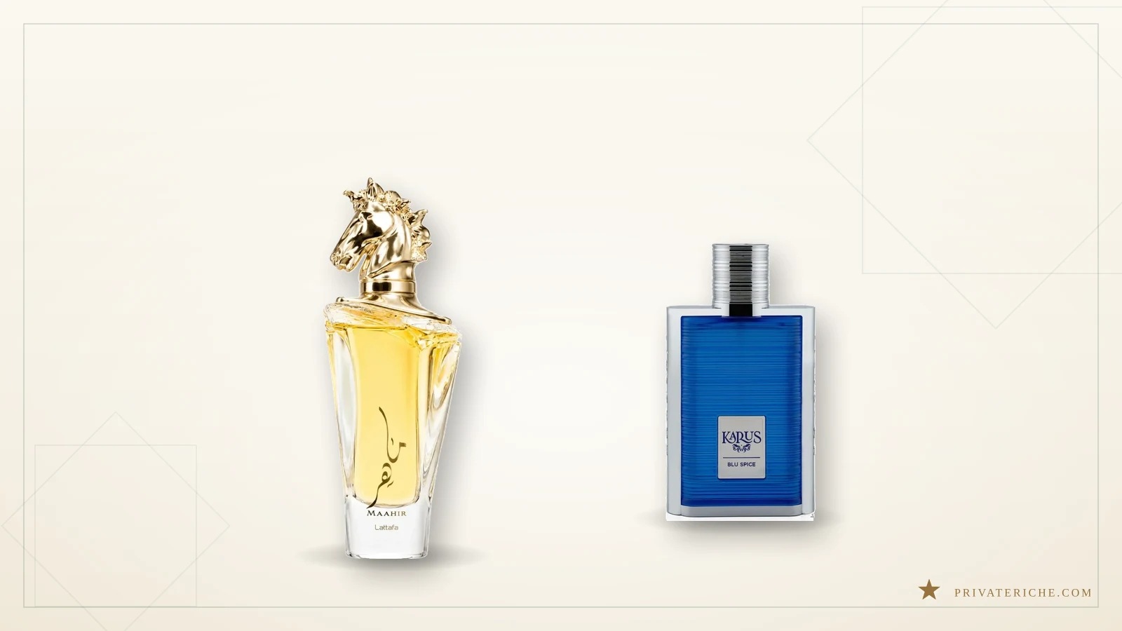 Lattafa Maahir y Khadlaj Karus Blu Spice, dos perfumes árabes unisex y masculinos económicos para la vuelta al cole