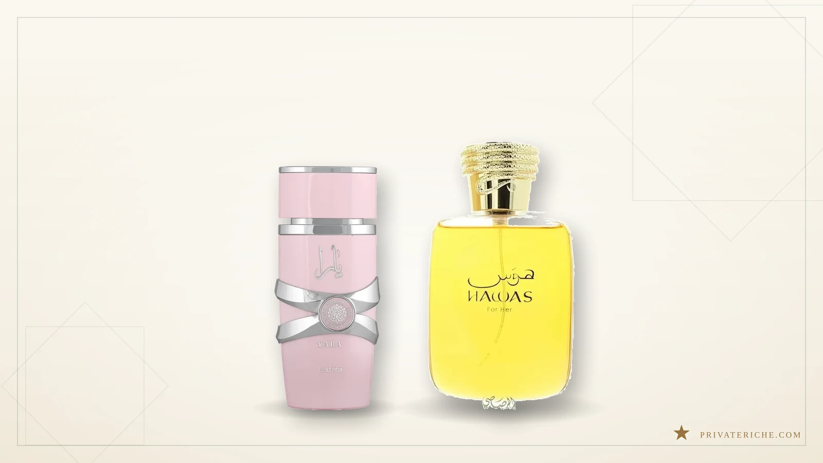 Lattafa Yara y Rasasi Hawas for Her, dos perfumes árabes seguros para regalar a ella
