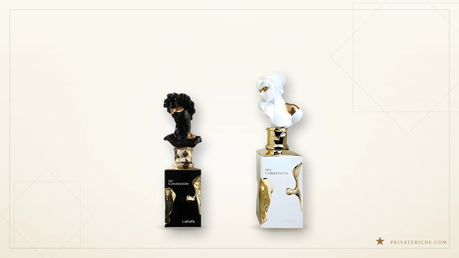 Lattafa His Confession y Lattafa Her Confession, la pareja de perfumes árabes para regalar juntos en Navidad