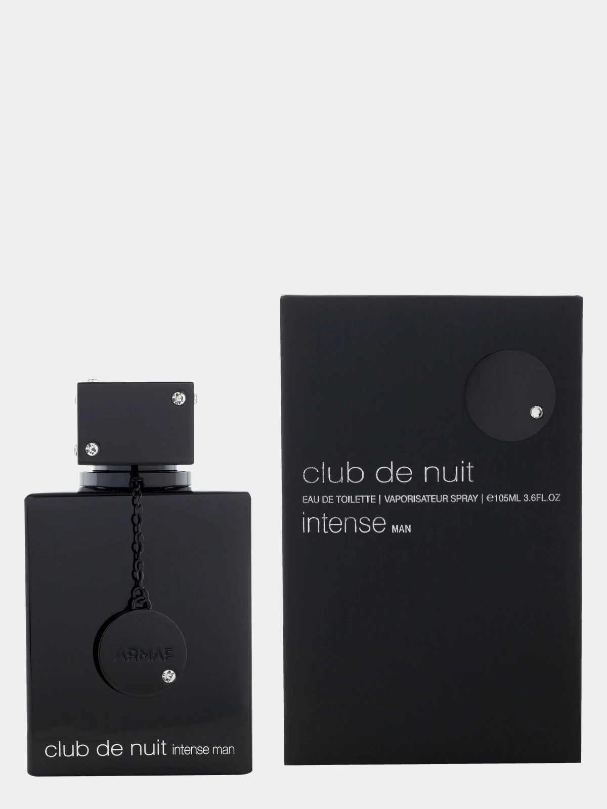 Armaf Club de Nuit Intense Man · Eau de Parfum 105 ml · para Hombre — frasco junto a su caja