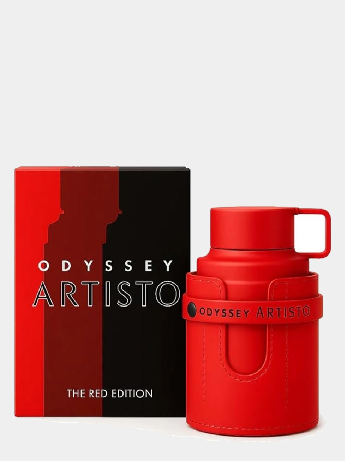 Armaf Odyssey Artisto · 100 ml · Unisex — frasco junto a su caja