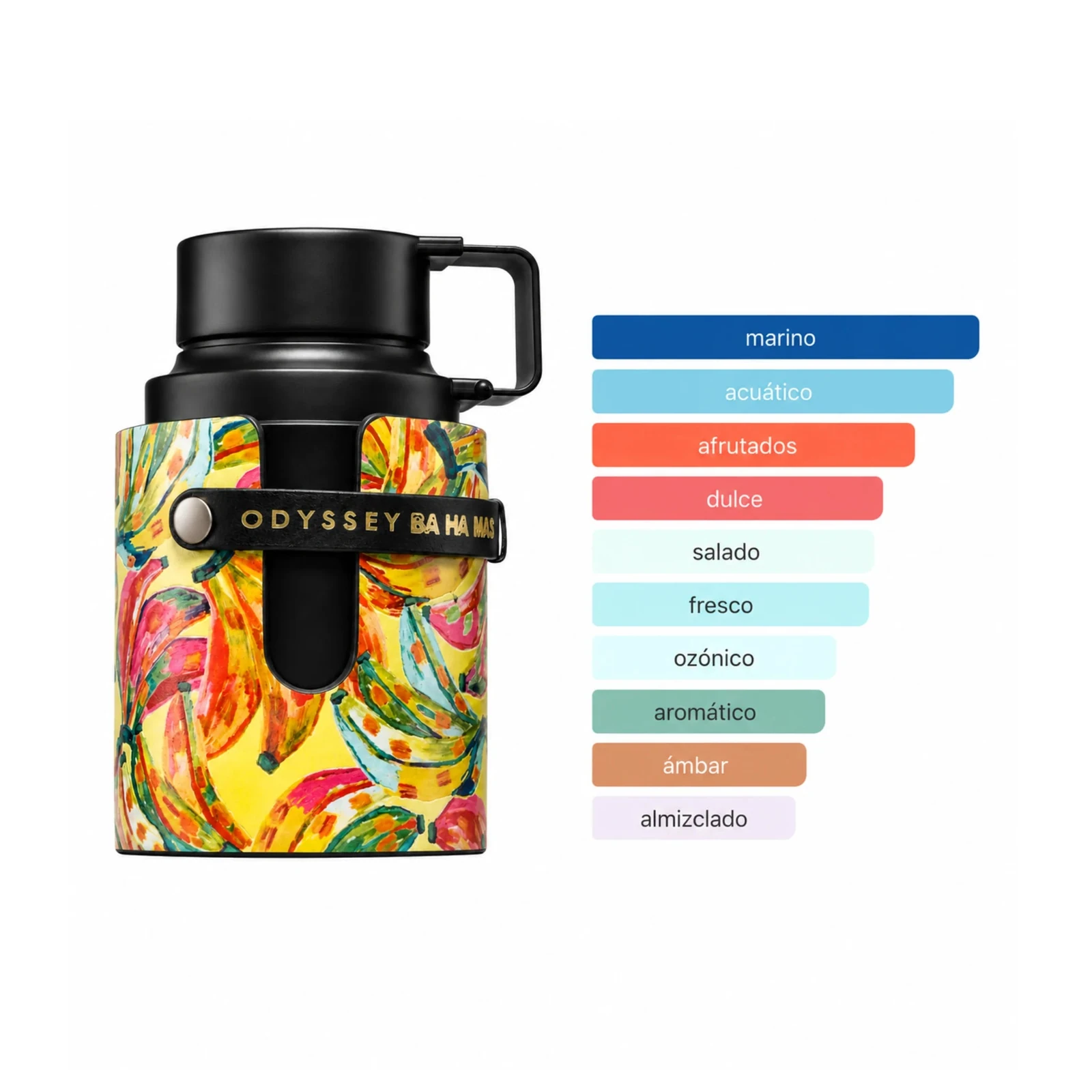 Armaf Odyssey Ba Ha Mas · 100 ml · Unisex — gráfico de acordes principales publicado por el fabricante