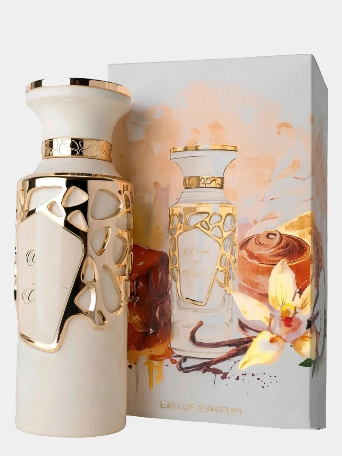 Fragrance World Creme of Clouds · 100 ml · Unisex — frasco junto a su caja