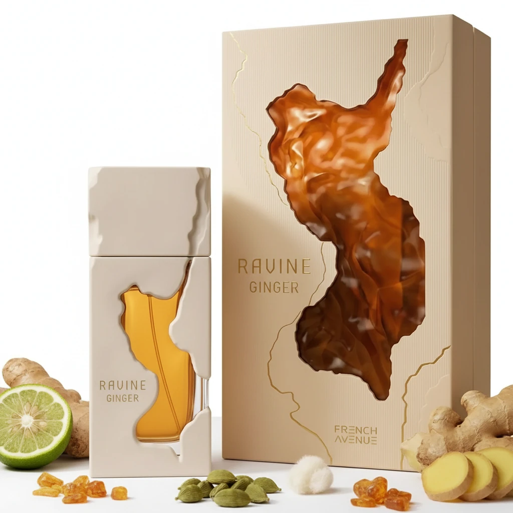 French Avenue Ravine Ginger · 100 ml · Unisex — frasco junto a su caja