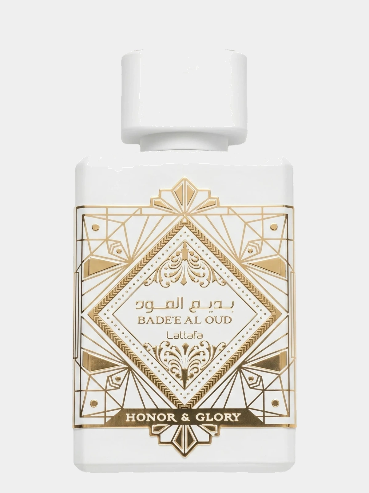 Lattafa Bade'e Al Oud Honor & Glory · Eau de Parfum 100 ml · Unisex — frasco de frente