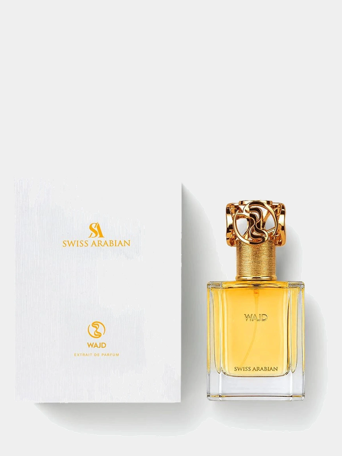 Swiss Arabian Wajd · Eau de Parfum 50 ml · Unisex — frasco junto a su caja